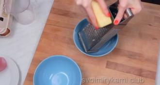 Рецепт вкусных блинчиков с ветчиной и сыром